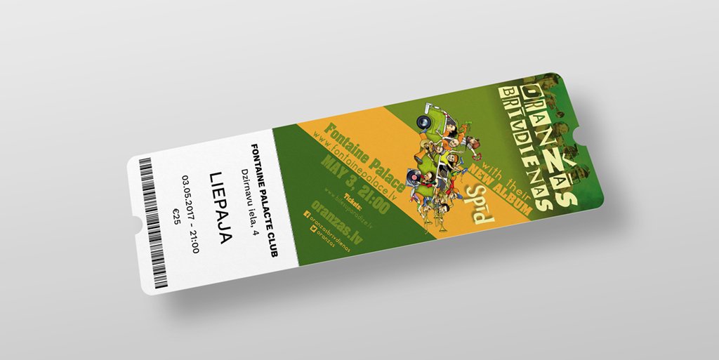 Oranzas Brivdienas concert Ticket
